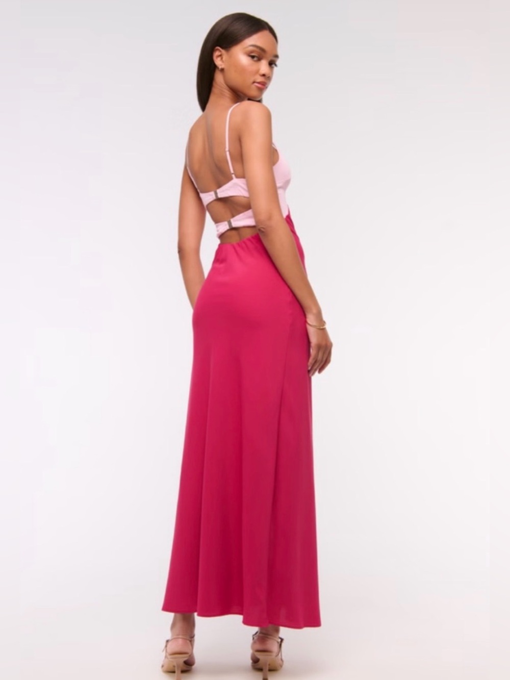 Abercrombie Slip Cutout Maxi Dress